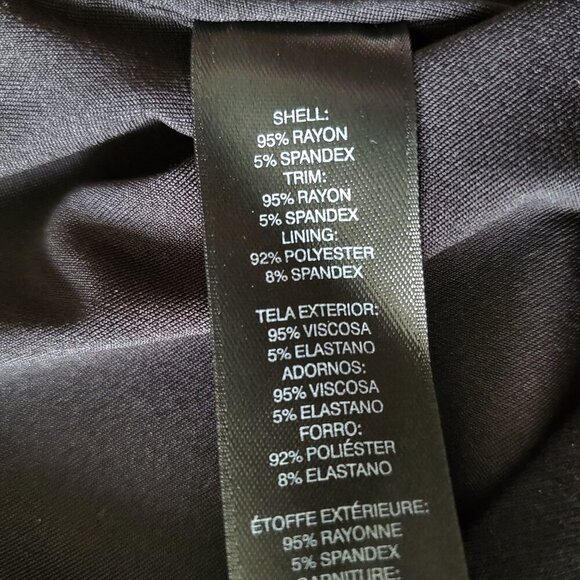 WHBM Sleeveless B & W Striped Silver Studded Cutout Neckline Shift Dress XS - Picture 9 of 15